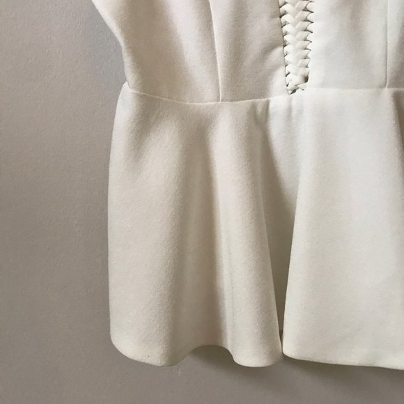 DO+BE White Peplum Tank - Picture 3 of 7